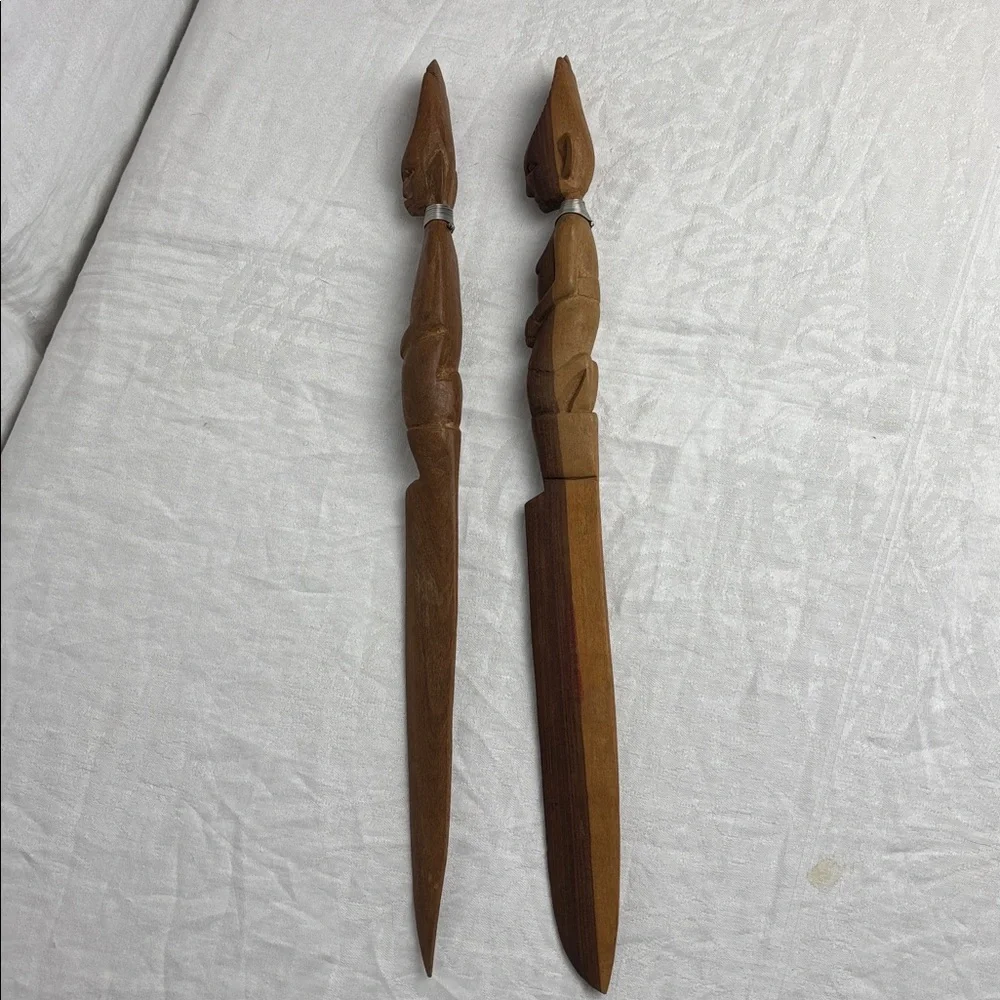 Indigenous African Wood Hand Carved Letter Openers